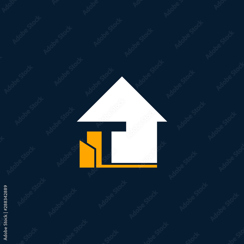 Letter T Home Realty Modern Simple Icon Logo Design Template Element Vector Letter T Home Realty Modern Simple Icon Logo Design Template Element Vector