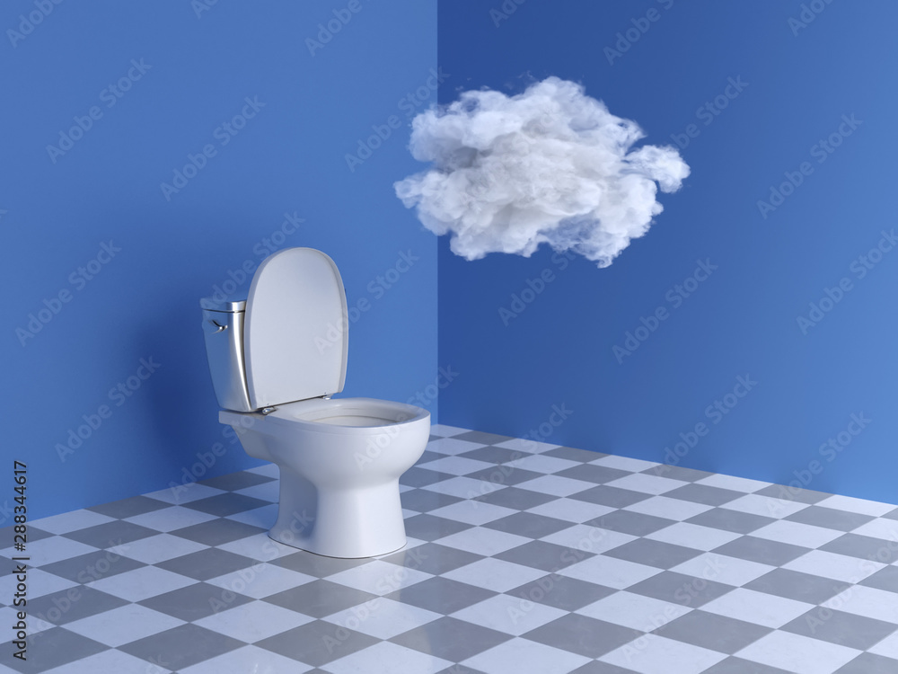 white cloud in a toilet room white cloud in a toilet room