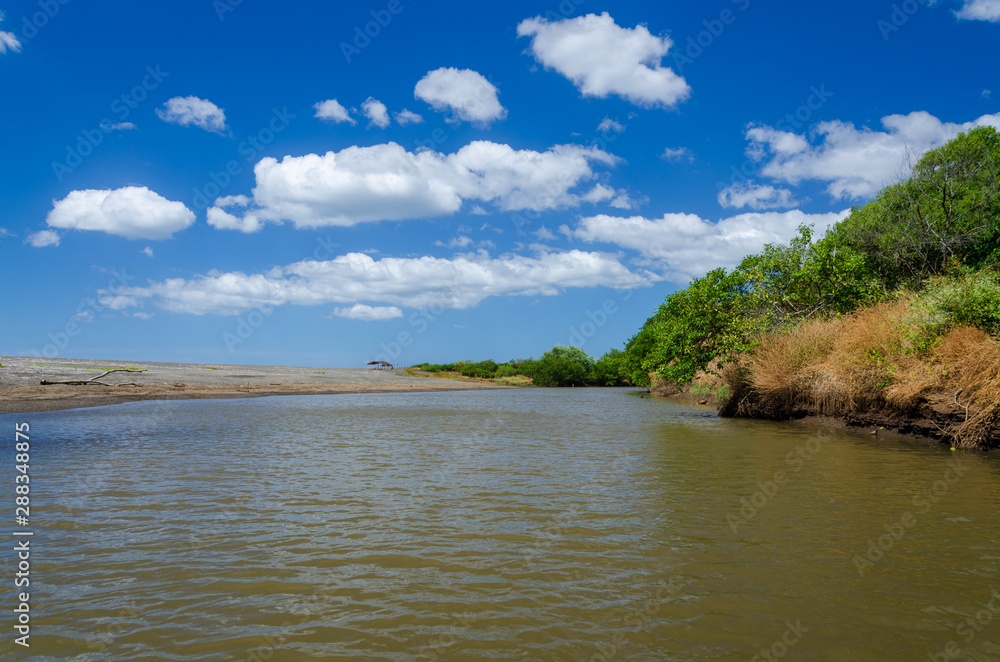Estuary on Pacific Coast in rural Nicaragua Estuary on Pacific Coast in rural Nicaragua