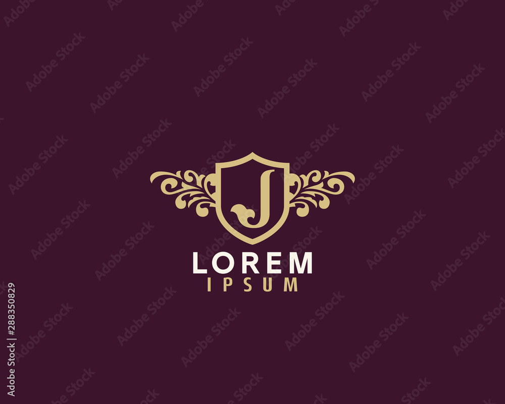Luxury Shield and Flourish Initial J Logo Awesome Perfume, Beauty, Spa, hotel and more brands new Luxury Shield and Flourish Initial J Logo Awesome Perfume, Beauty, Spa, hotel and more brands new