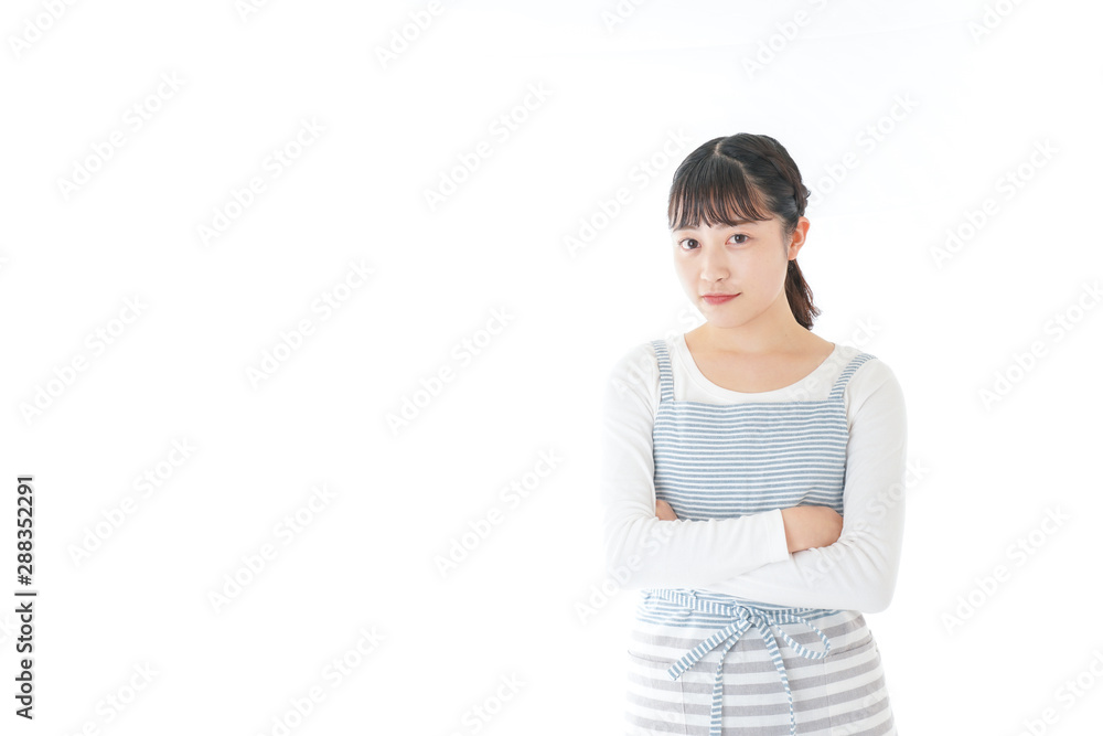 悩む若い主婦