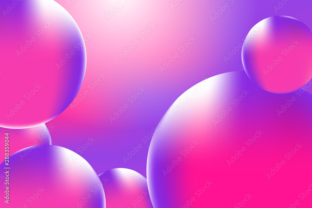 Colorful Abstract background with dynamic 3d spheres. vector eps 10 image .