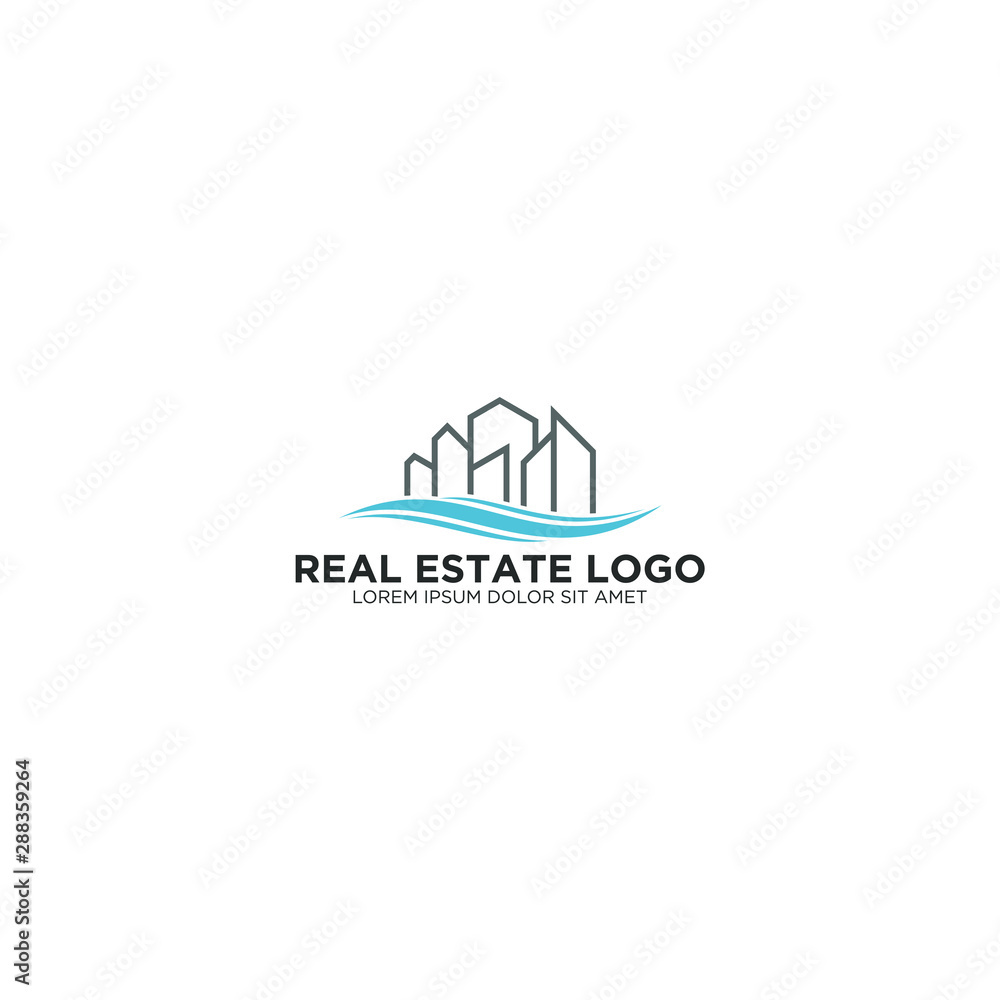 Real estate logo - modern and simple design Real estate logo - modern and simple design