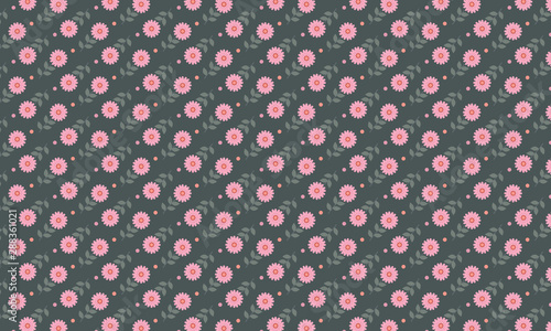 Pink Flower On Colorful Background