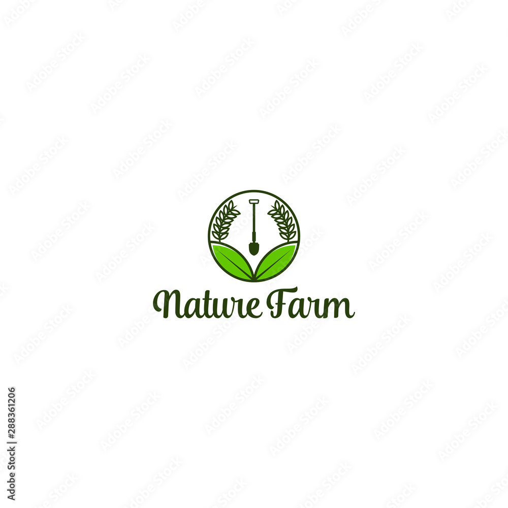 Agriculture logo - farming growing environment Agriculture logo - farming growing environment