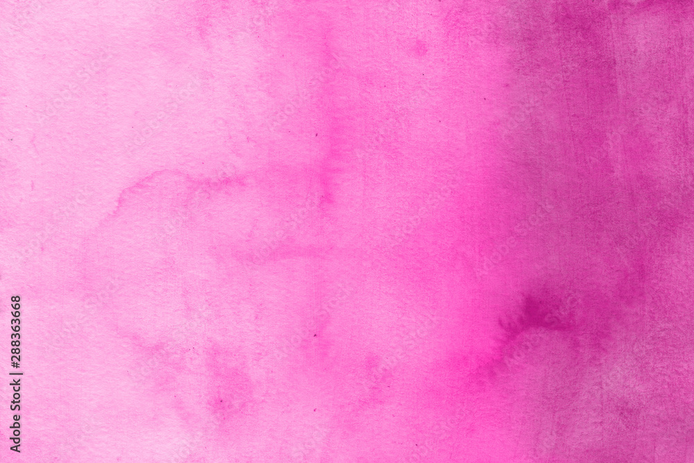 Pink watercolor winter paper textures on white background. Chaotic abstract organic design.	