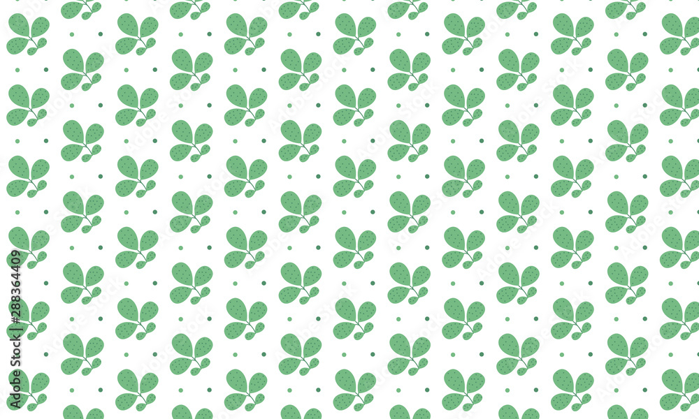 Leaves Seamless Pattern Background