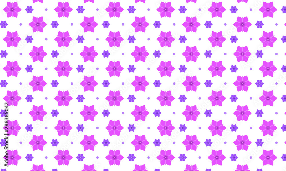Pink Flower Pattern Background Pink Flower Pattern Background