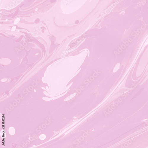 Pink marble ink paper textures on the white background. Chaotic abstract organic design. 