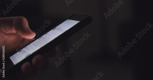 Wallpaper Mural Man on Phone Texting, Social Media, Typing, Scrolling Cell Phone Smartphone Torontodigital.ca