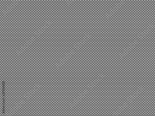 High density black honeycomb pattern seamless isolated. Monochrome on white background