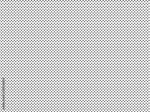 High density black stars pattern seamless isolated. Monochrome on white background