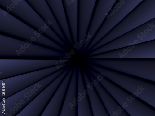 Black angular triangles pattern. Paper cut design concept background