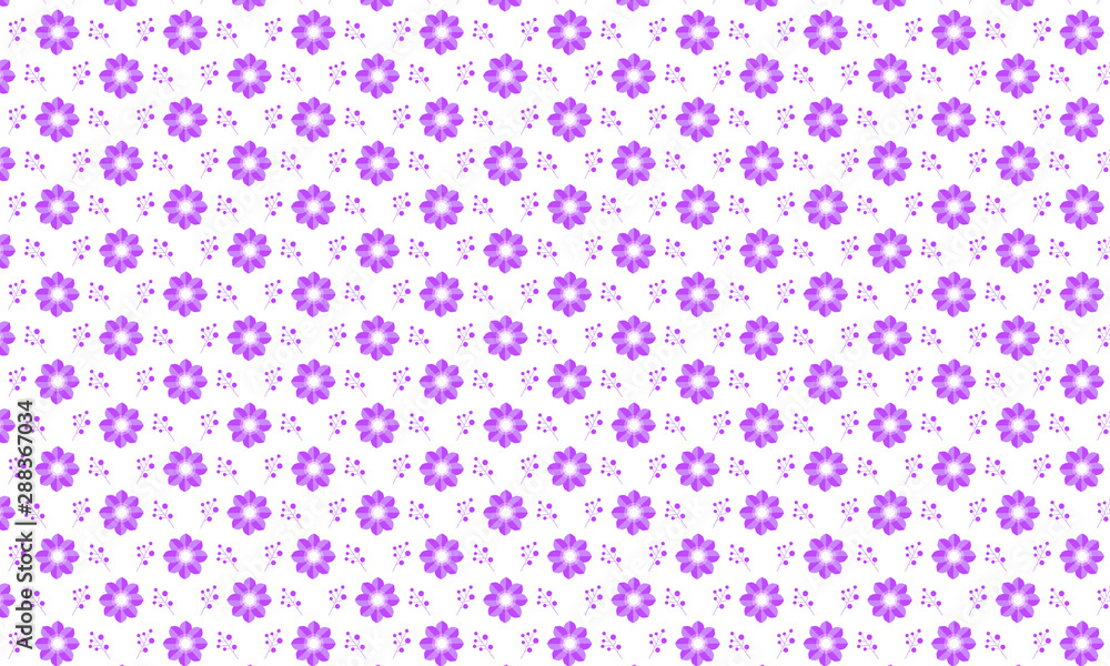 Floral Pattern On White Background Floral Pattern On White Background
