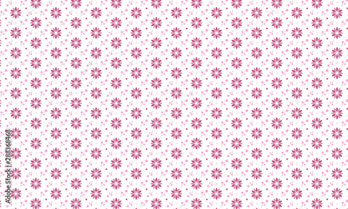 Pink Sanvitalia Flower Pattern Background