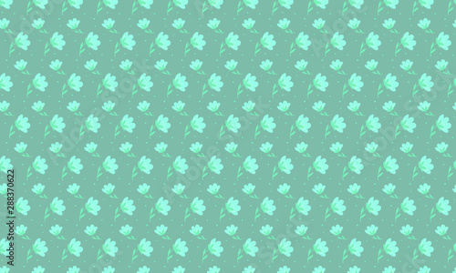 Lite Green Background and Gomphrena Flower Pattern Background