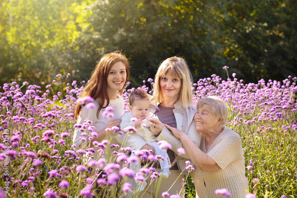 Grandmother, mother and kids. Family generations. Grandmother, mother and kids. Family generations.
