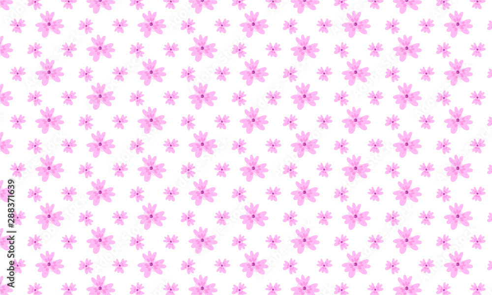 Clean Pink Malva Flower Pattern Background Clean Pink Malva Flower Pattern Background