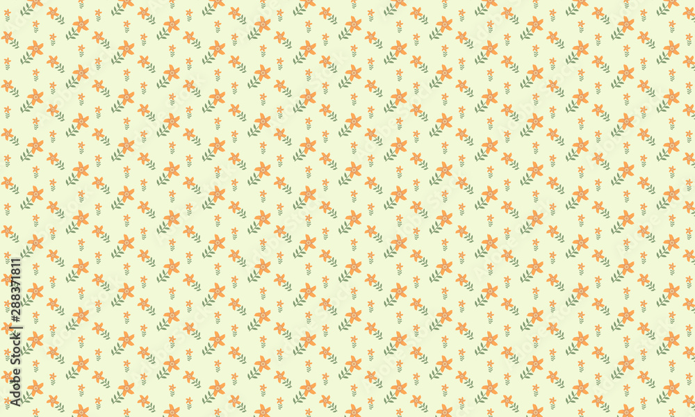 Yellow Perennial Flax Flower Pattern Background Yellow Perennial Flax Flower Pattern Background
