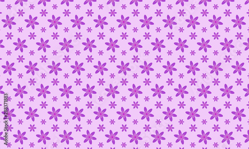 Pink Background and Purple Mirabilis Flower Pattern Background