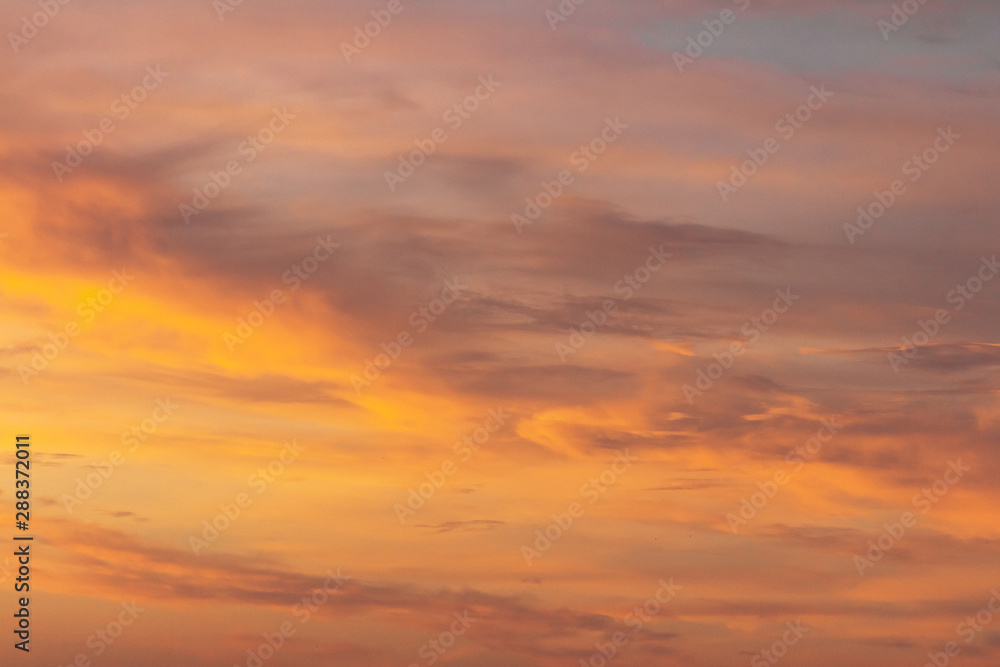 Colorful dramatic sky at sunset with pasted clouds Colorful dramatic sky at sunset with pasted clouds