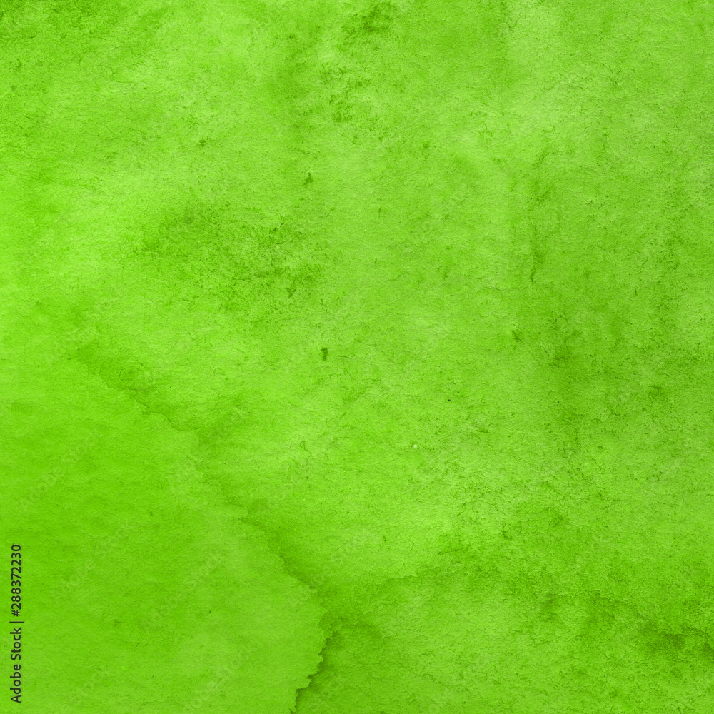 Watercolor green texture with abstract washes and brush strokes on the white paper background. Digital paper background. Watercolor green texture with abstract washes and brush strokes on the white paper background. Digital paper background.