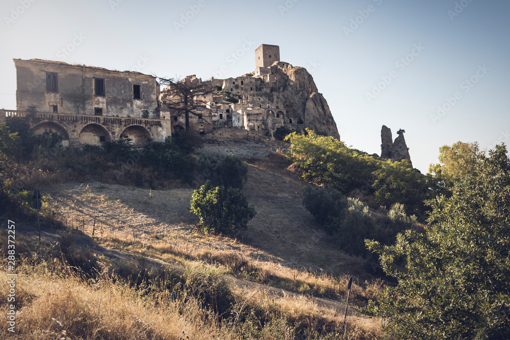 The abandoned village of Craco, Basilicata region, Italy