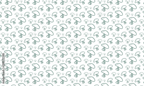 Clean Green Mushroom and Stone Pattern Background