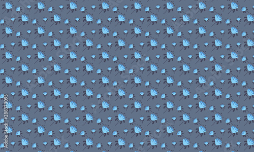 Blue Petunia Flower with Dark Background Vector