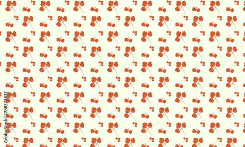 Maroon Rounded Leaves Pattern Background