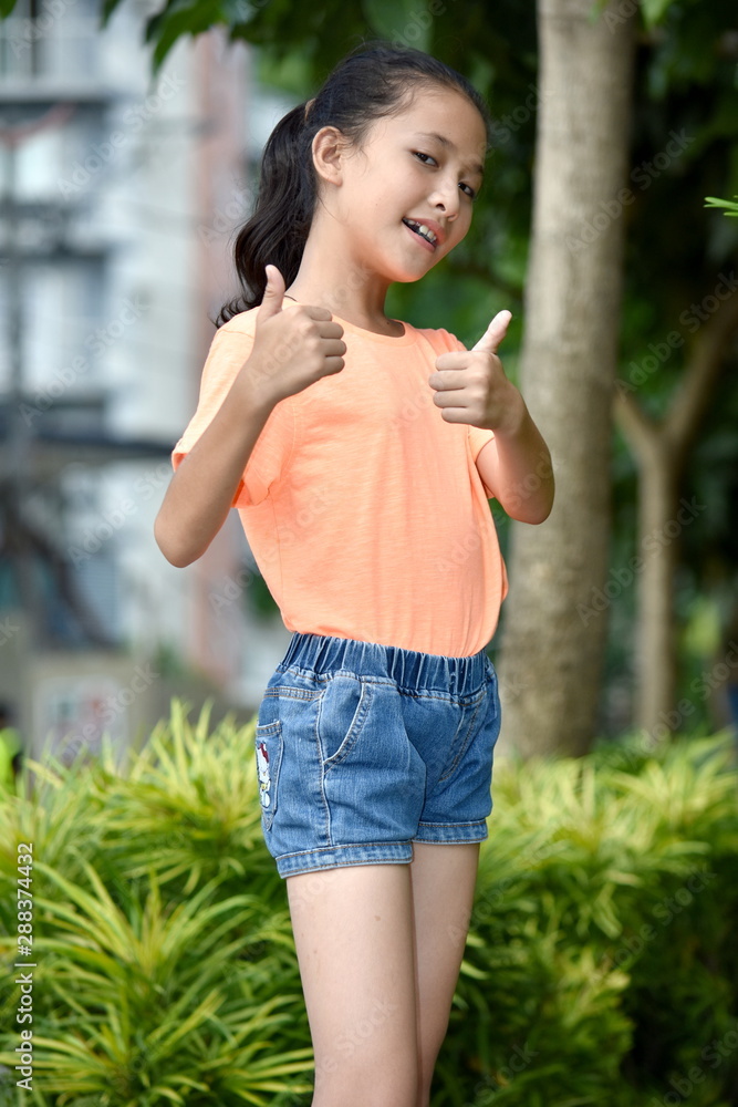 A Proud Youthful Filipina Person