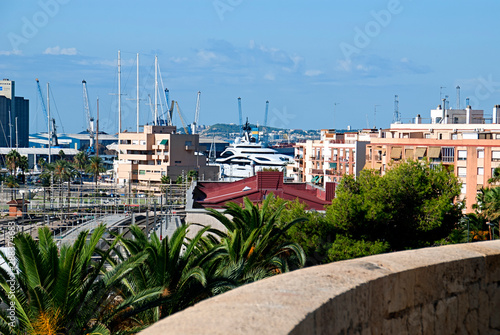 vista del puerto de Tarragona desde la Baixada del Toro photo