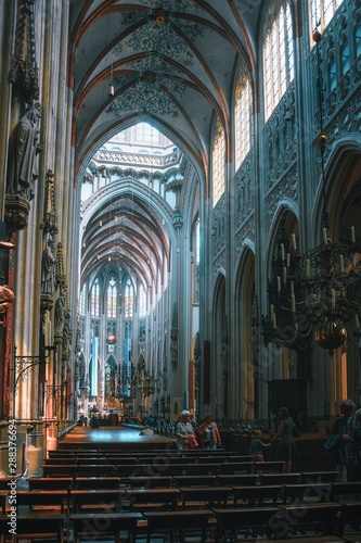 The interior of the famous Sintjans Cathedral of Den Bosch in the Netherlands