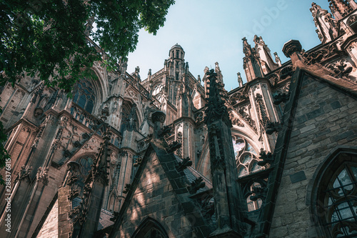 The exterior of the famous Sintjans Cathedral of Den Bosch in the Netherlands