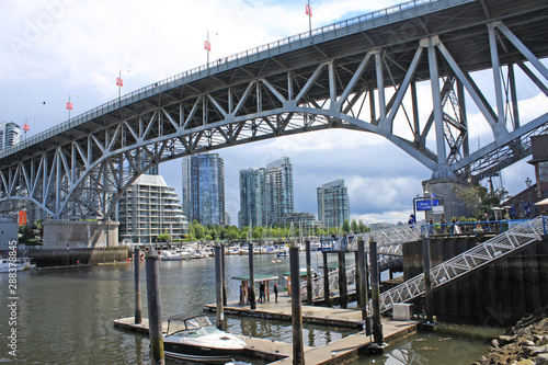 Vancouver from Granville Island under Granville Bridge © Jenny Thompson