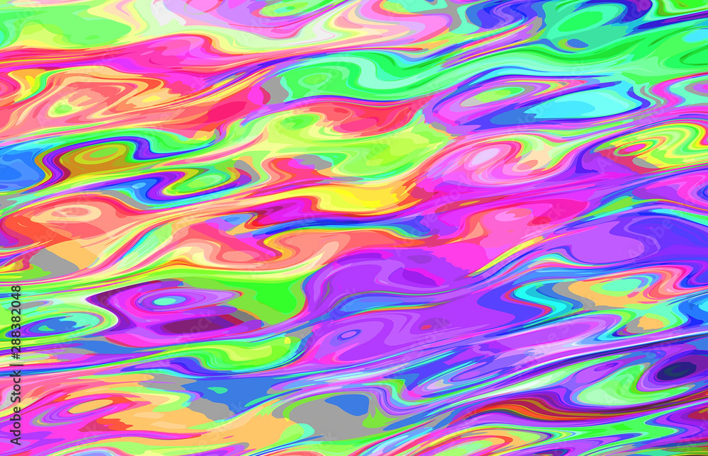 colorful abstract wavy graphic 