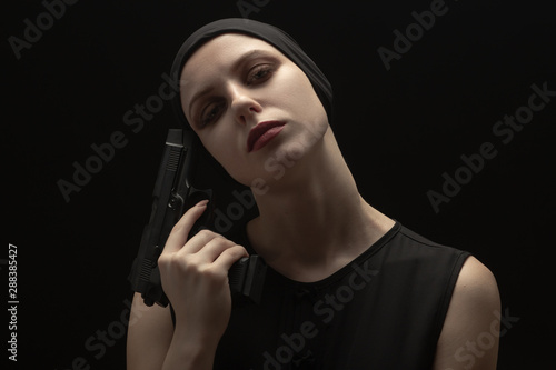 girl with gun