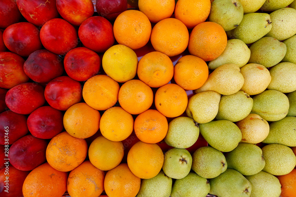 Detail of  fruit stall at the open air market