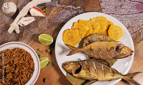 fried fish, Dominican food