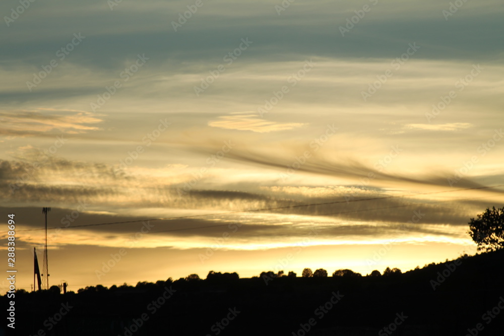 Fototapeta premium Golden Sunset in the Western U.S.