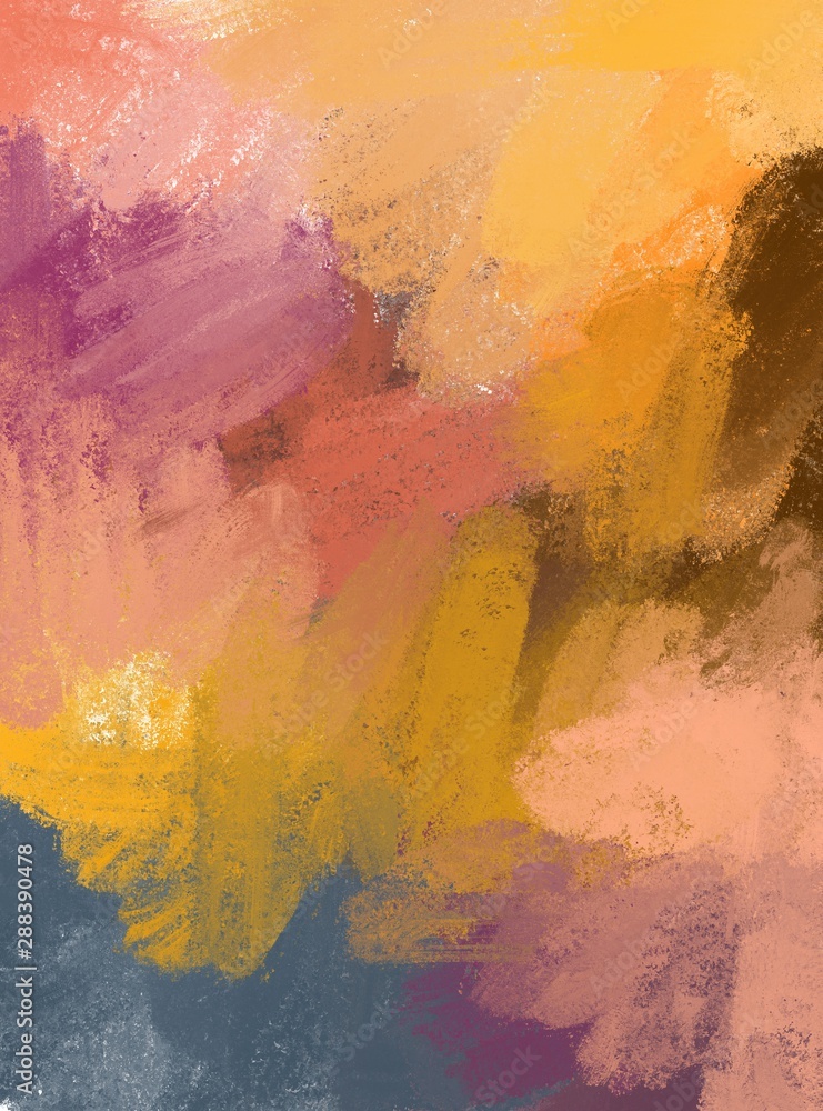 Colorful abstract background. Smears of multi-colored paints.  - obrazy, fototapety, plakaty 