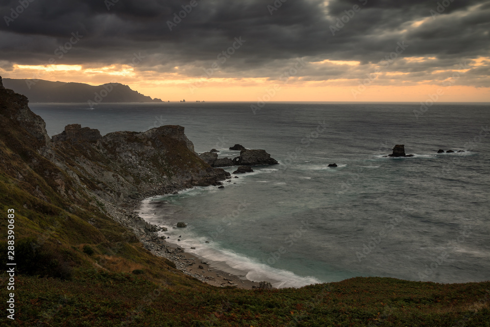 Loiba Cliffs and Ortegal cape in the background