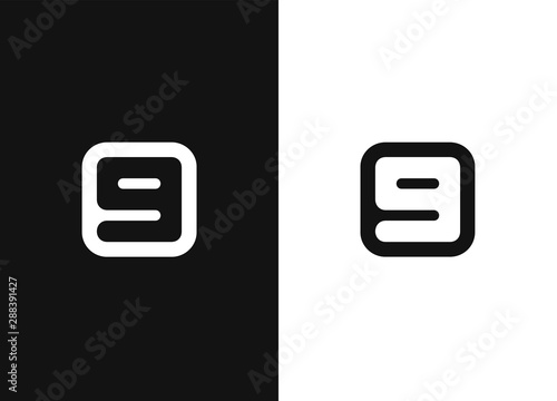 Number 9 logo icon in square rounded shape