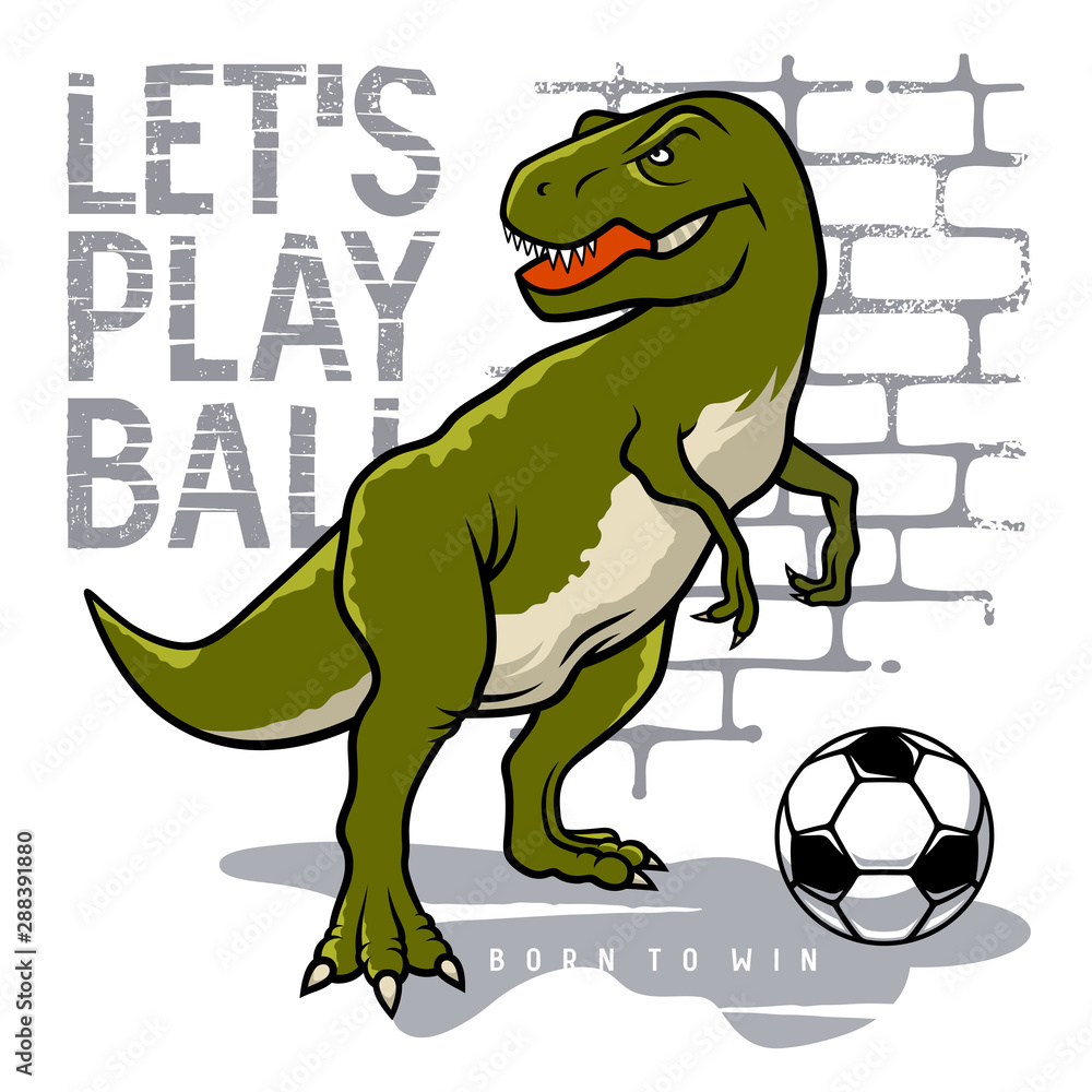Fototapeta premium Athletic dino 011