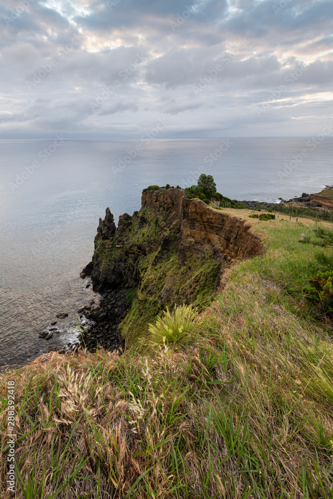 landscape and cliffs at Ponta das Contendas on Ilha Terceira Island, Azores