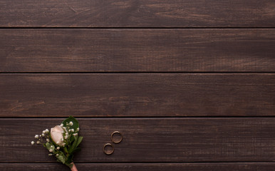 Wedding background for text and advertisement on wood