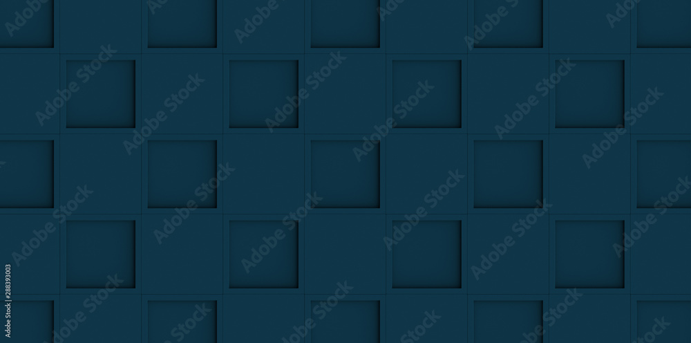 blue abstract background. tiled 3d cube with alternate deep to create a nice carve effect. top down view. 3d illustration blue abstract background. tiled 3d cube with alternate deep to create a nice carve effect. top down view. 3d illustration