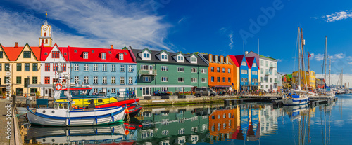 Torshavn city - the capital of The Faroe Islands, Denmark. photo