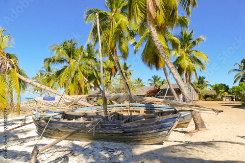 Malagasy traditional boat, Nosy Be island, Madagascar