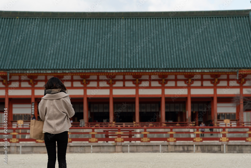 女性の京都一人旅stock Photo Adobe Stock